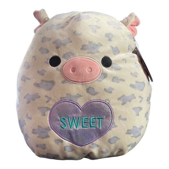 NWT ROSIE The Pig 12" Squishmallow Spotted Valentines 2023 Heart Sweet - Picture 1 of 4